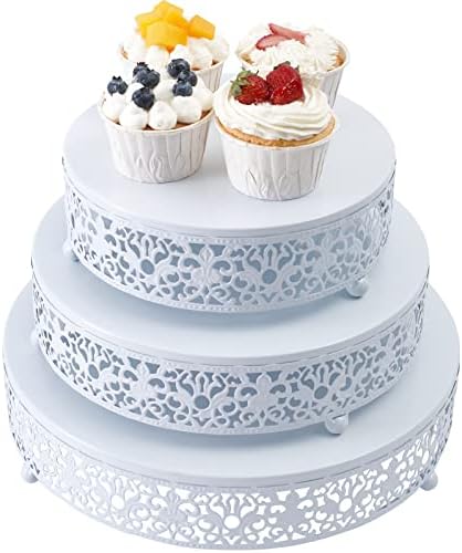 Cake Stand Set, Weharnar Cake Holder Dessert Stand for Wedding Birthday Party Christmas Baby Shower,Cake Stands 12 inch/10 inch/8 inch