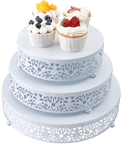 Cake Stand Set, Weharnar Cake Holder Dessert Stand For Wedding Birthday Party Christmas Baby Shower,Cake Stands 12 Inch/10 Inch/8 Inch #TOP1