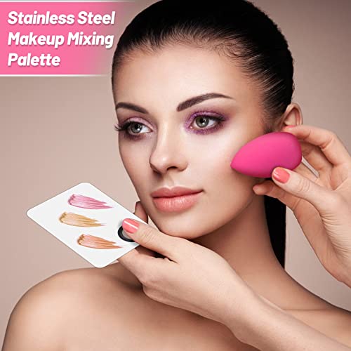 image for shynek Disposable Makeup Applicators Kit with Mixing Palette Powder Pu