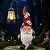 IDEA SHOW Garden Gnomes Statue with Solar Lantern, Outdoor Gnome Decorations for Yard, Outdoor Figurine Ornament with LED Lights for Patio Lawn, Housewarming Birthday Gift for Women Mom Grandma Wife