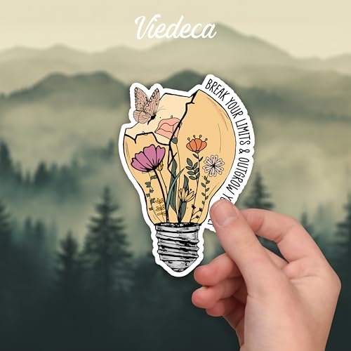 Calcomanías motivacionales de vinilo resistente para personalizar tu termo o laptop (3 uds) 3