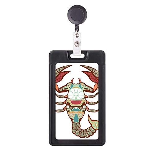 Porte-badge Scorpion constellation pour blouse médicale et travail