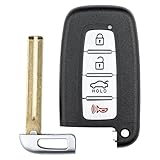 Vurkcy Key Fob Replacement for 2011-2015 Hyundai Azera Sonata/ 12-14 Equus/ 12 13 Elantra Sedan/ 09-13 Genesis Sedan/ 09-13 Kia Optima/ 10-12 Borrego/ 11-13 Forte Sorento/ 11-14 Rio, SY5HMFNA04, 4 Btn