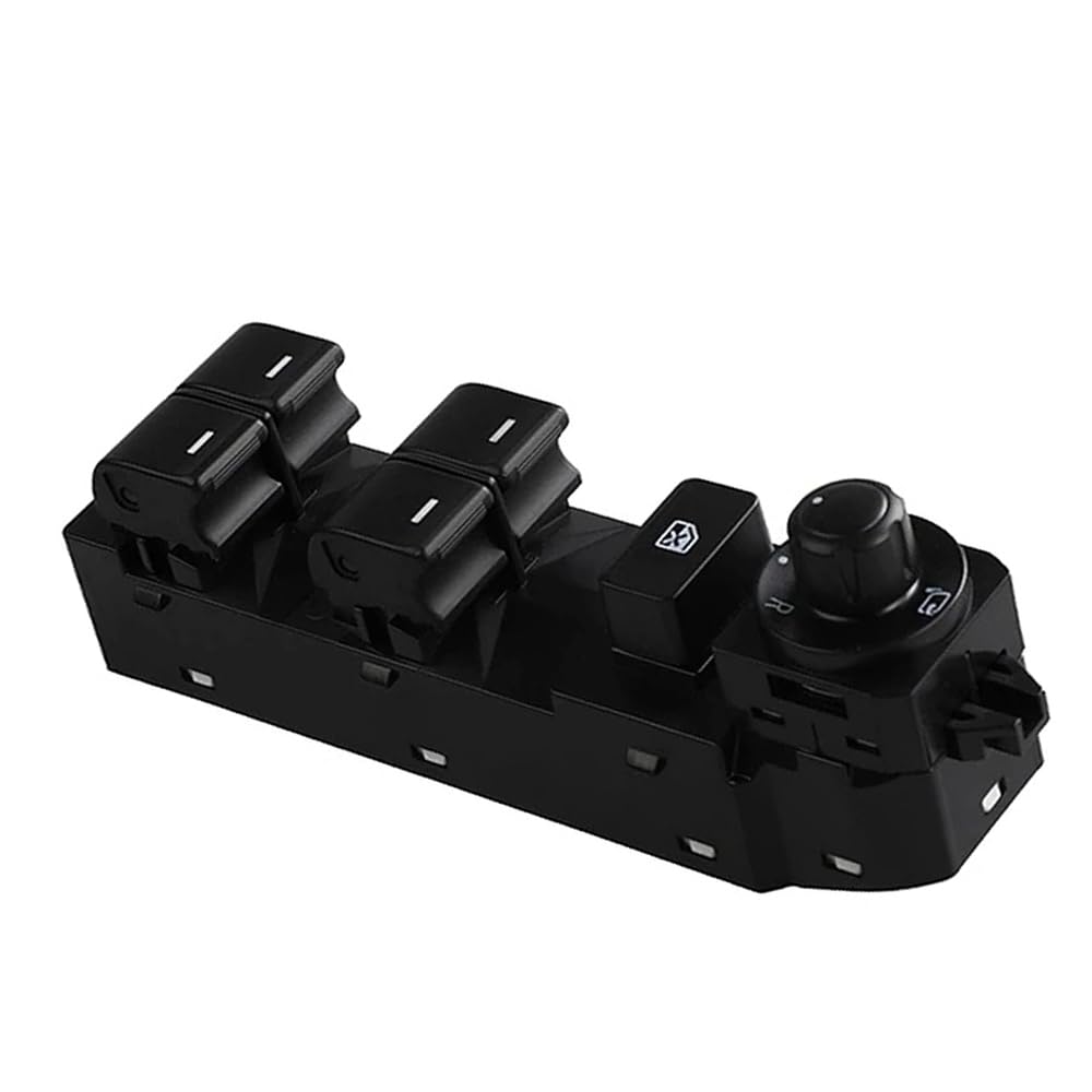 Front Left Power Window Switch (with Folding Mirror Function), Window Switch, Compatible with Mazda 6 2014-2015, Replaces GKL2-66-350A, GKL266350A, FST-MA-1065, 14 and 12 Pins, 1 PC