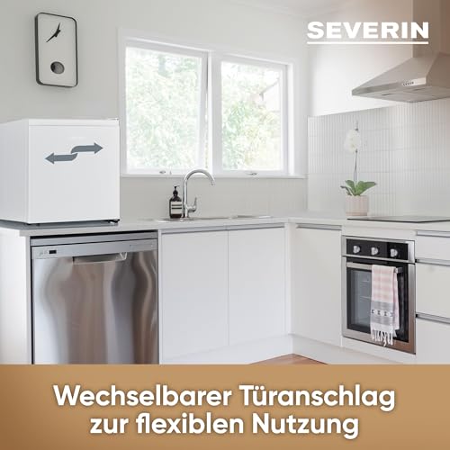 SEVERIN Kühlbox mit Kältefach, reichlich Stauraum, besonders leise, austauschbarer Türanschlag, 45 L Nutzinhalt, weiß, KB 8884