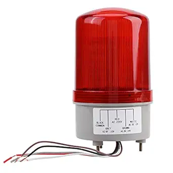 LED Beacon, Red Color Light Low Power Consumption LED Bulb Stable Performance Beacon Light Durable for Worker for Workshop Construction Site Warning Light