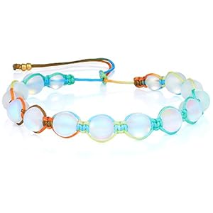 KANYEE Bracelets De Perles Lune Bracelet Rang Coloré Bracelets De Corde Faits à La Main pour Femmes – 23C
