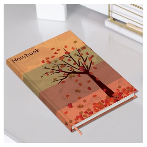 Image of Hard Bound Notebook for Girls & Women | A5 Ruled Journal | 192 Pages | 80 GSM Premium Paper | Designer Laminated Cover | Ribbon Bookmark | Notebook for School, College, Office, Journaling & Note Taking (DM4018)