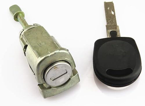 1 unids puerta delantera izquierda lado cilindro cerradura y llave set kit 3b0 837 5.89 oz 3b0837167g para Passat B5 Seat Leon Toledo Arosa