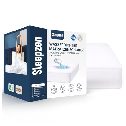⭐ Wasserdichter Matratzenschoner 200x200 cm, Molton 100% Baumwolle, Matratzenbezug mit Nässeschutz, Atmungsaktiv, Neuste Version der Betteinlage mit Nässeschutz - Made in UE - 15 Jahre Garantie
