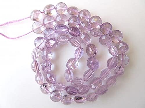 Améthyste rose 10mm perles concaves pour éliminer les reflets ternes de vos colliers