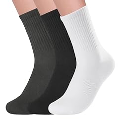 3 Pairs-black/White/Grey