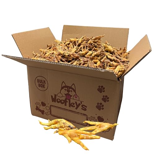 Woofleys Chicken Feet (100 Count)- Chicken Feet Dog Treats - Natural Dog Chews and Treats