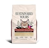 Sustainably Yours Natural Cat Litter, Mixed-Grain Formula, Exceptional Clumping & Odor Control, Virtually No Dust, Easy to Scoop, Corn & Cassava Plant-Based, Unscented, 10 lbs