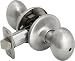 Legend 931122 Egg Style Door Knob Privacy Bed and Bath Lockset, US15 Satin Nickel Finish