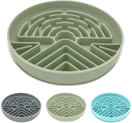 Lesipee Slow Feeder Dog Bowl for Large & Small Pets, Anti Choking...