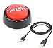 USB Sound Button-Make Your Own Button By Uploading Audio Files Direct - Fits 100+ Recordings Easy-Top Recordable Quality Playback-Funny Novelty Office Desk Gag Gift- BATTERY+USB CABLE INSIDE