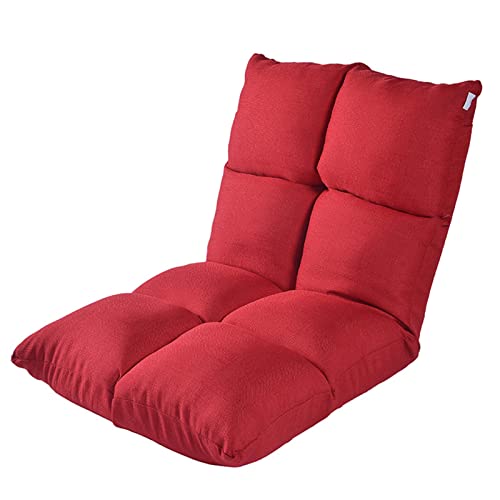 Chaise de sol rembourrée pour soulager le dos au salon, dossier réglable et pliable sans montage
