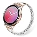 TRUMiRR Women Band for Galaxy Watch Active 2 40mm 44mm, Bling Diamond & Stainless Steel Watchband Quick Release Strap Feminine Bracelet for Samsung Galaxy Watch Active2 R830 R820/Active 40mm R500