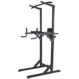 TRY & DO Power Tower Multi-Function Strength Training Dip Station Pull Up Bar Adjustable Home Gym Workout Equipment,600LBS
