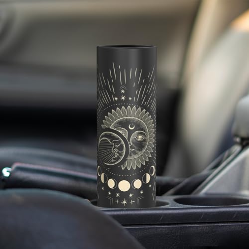 4 Pack Car Tissue Holder with 3-ply Facial Tissues Bulk, UBTKEY Car Tissues Cylinder, Round Tissue Boxes for Car, Round Tube Car Tissue Box Round Container for Home Office Bathroom (Moon Pattern) - Thumbnail 6