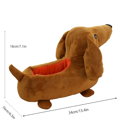 Dachshund Slippers for Women, Dachshund Plush Slippers, Cute Cartoon Dachshund Bedroom Slippers2