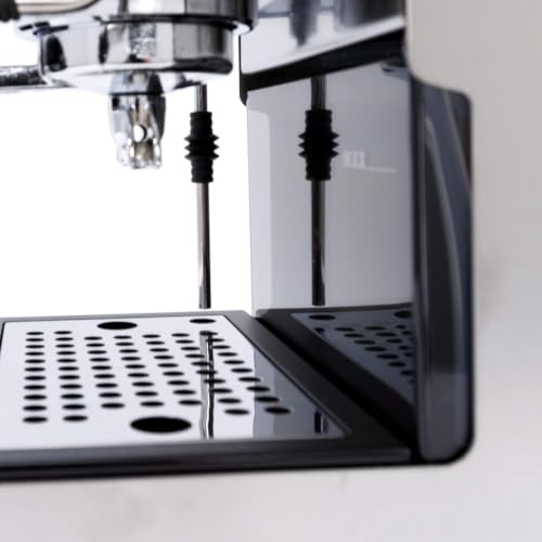Image of Kofihaus E24 Semi-Automatic Espresso Coffee Machine | 15 Bar Italian Pump | Commercial Steam Wand | Ground Coffee Compatible (Inox)