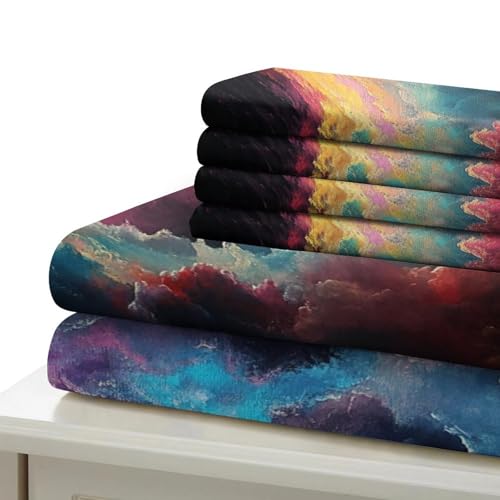 Housse de couette microfibre de qualité supérieure impression 3D vortex 260x220 - 7