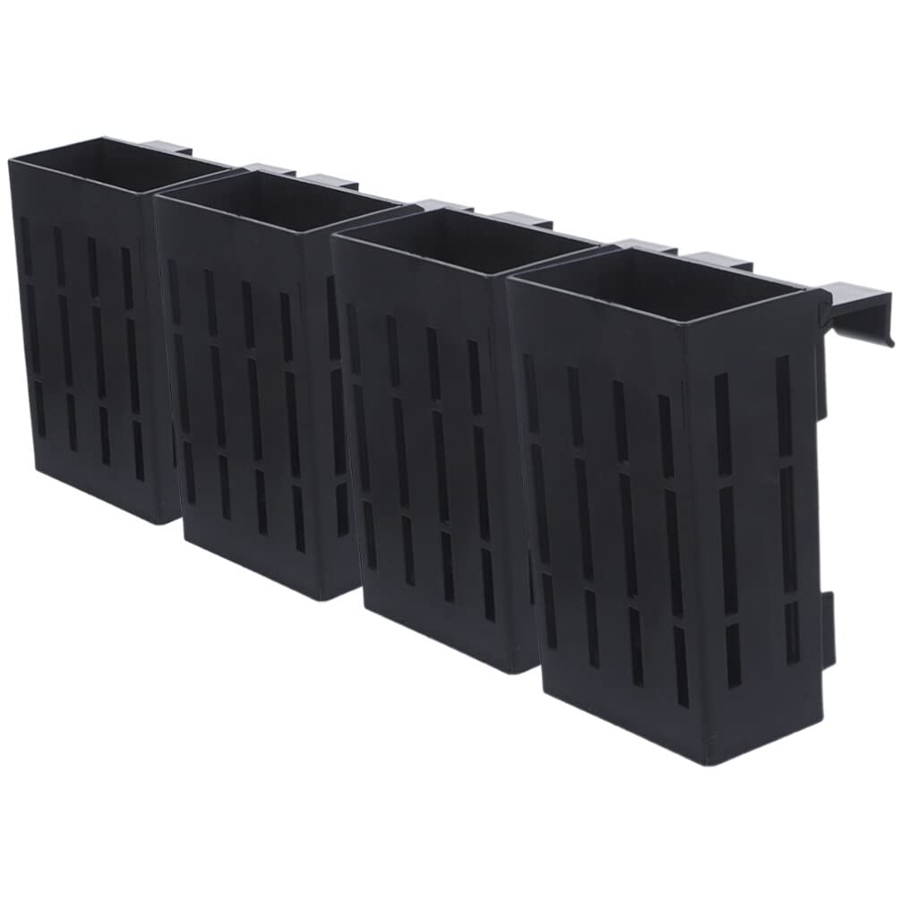 Alipis Soporte para Plantas De Acuario De 4 Piezas Maceta Acuática De Plástico con Ganchos para Colgar Soporte para Macetas para Plantas De Peceras Accesorios Decorativos para Acuarios