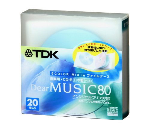 Amazon.co.jp: TDK CD-R 音楽用 80分 日本製 カラーミックス