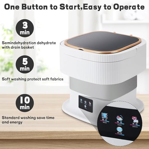 Image of SeMi AuToMaTiC FoLdInG 2KG SmAlL MiNi WaShInG MaChInE WiTh DrYeR DeEp CLeAnInG FoR UnDeRwEaR WaShINg MaChInE SeMi AuToMaTiC WS8