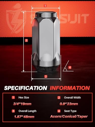 Image of Sposuit 9 /16-18 Lug Nuts - Replacement for 1994-2010 RAM 2500, 1994-2010 RAM 3500 - Closed End Chrome Lug Nut(32 Pcs)