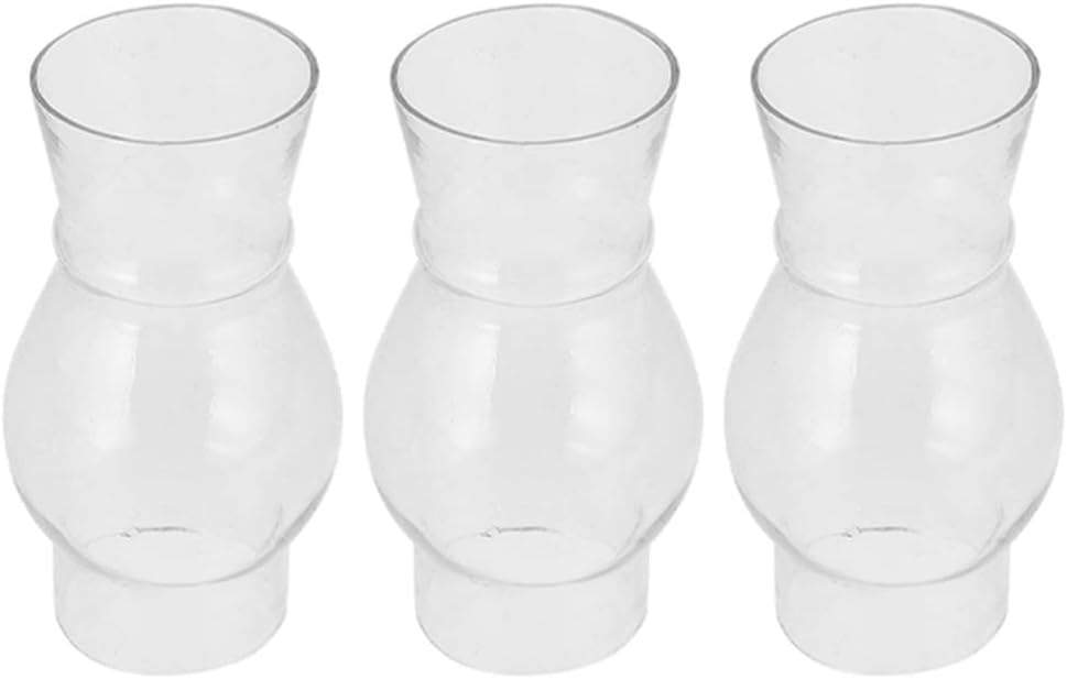Oil Lamp Chimney Replacement 3pcs Kerosene Lamp Globe