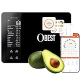 Smart Food Scale with Nutritional Calculator, Free APP with 30 Nutrients Tracking, Calorie, Macro, Works with App for Daily Reports, Digital Kitchen Scale for Meal Prep Weight Loss Coffee Making, 22lb