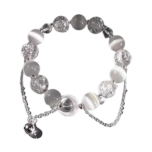 Bracelet perles de cristal lune et planète le cadeau de fête idéal pour femme
