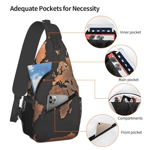 Bolso cruzado de pecho estilo bandolera negro miniatura 4
