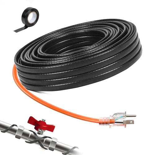 LantingMing 50FT Heat Tape for Water Pipes Roof & Gutter