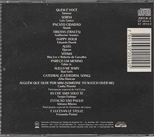 A Próxima Vítima - Cd Trilha Nacional Novela - 1995