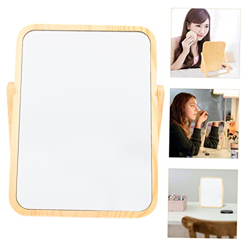 Espejo de maquillaje de mesa con luces giratorio miniatura 2