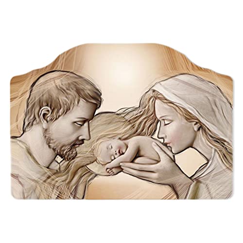 Quadro Capezzale Sacro 46x65 Cm Holy Kiss Brown su...