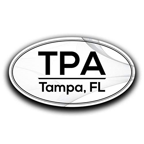 More Shiz TPA Tampa Florida Airport Code Decal Sticker Home Travel Car Truck Van Bumper Window