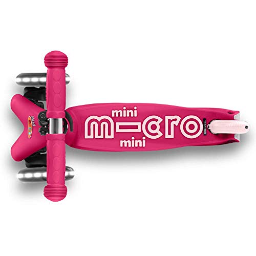 Image of Micro Kickboard | Mini LED Kids Scooter for Ages 2-5 | Children up to 110 lbs | 3 Wheel Lean-to-Steer Design | Adjustable T Bar | Smooth Ride, Motion Activated PU LED Wheels | Swiss Design