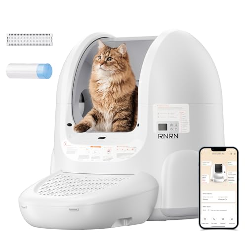 RNRN V1 Max Litiere Chat Autonettoyante 70L
