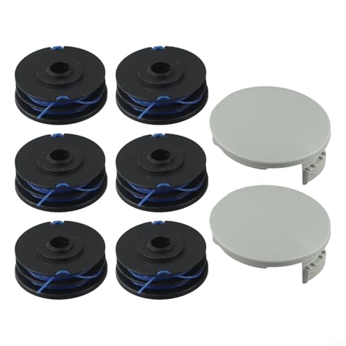 Image of Replacement Spool For RLT4027 RLT4125, Nylon Trimmer Line .5mm Diameter, 8.3 Metre Grass Refill, Garden Head Cartridge, Outdoor Lawn Edging Accessories, Heavy Duty(6+2)