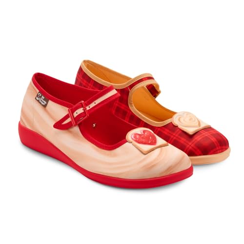Image of Hot Chocolate Design - Women's Mary Jane Flat Dress Shoes with Adjustable Buckle-Strap