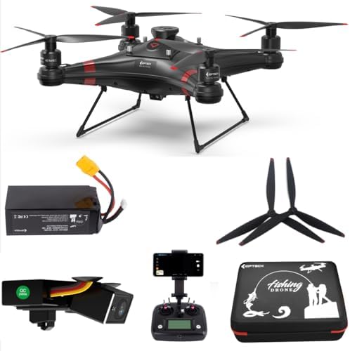 4K Camera Fishing Drone with Auto Drop Bait Release, 33mins GPS D...