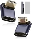 QEAS 2 Stück HDMI 2.1 Winkeladapter 90° und 270°, 48Gbps, 8K@60Hz, HDMI...