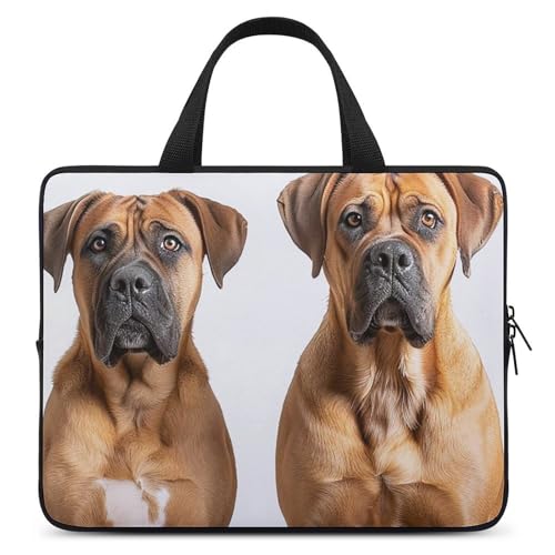 Funda delgada para portátil de 25.4 cm con diseño de perros de neopreno