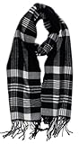 Cirrus New Soft Reversible Cashmere Feel Scarf (White Black)