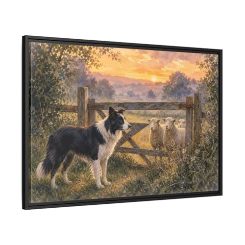 Toile animaux de la ferme grand format pour meubler un grand mur vide de salon